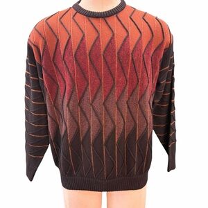 NORM‎ THOMPSON Italian-Made Wool Blend Ombre Sweater – Size XL